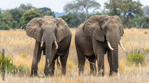 Elephants in African National parks (Botswana, Zambia, Namibia, South Africa, Zimbabwe)