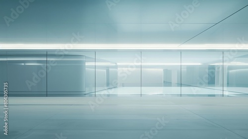 Minimalist abstract modern glass facade