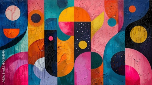 즐거운 네모 와 동그라미