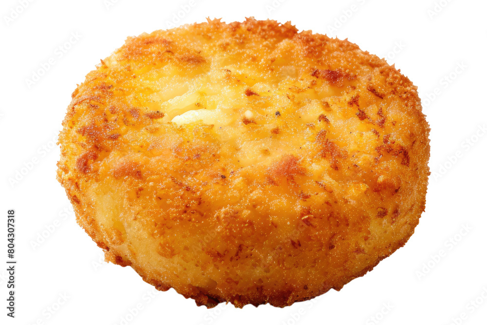 Fried cheese risotto Isolated on transparent background Fried cheese risotto Isolated on transparent background