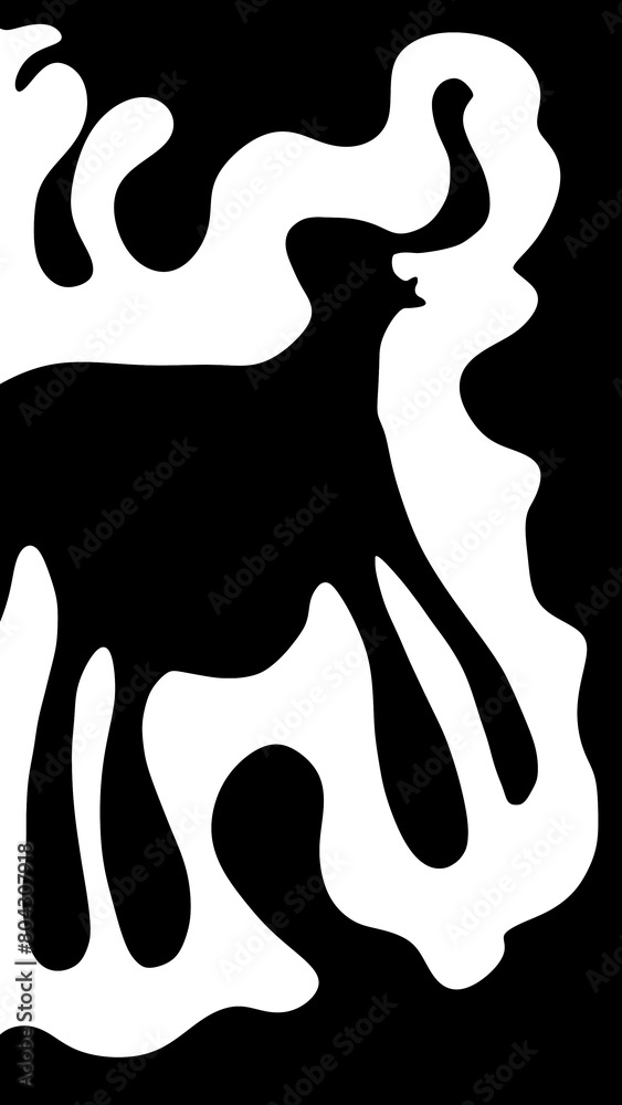 Obraz premium Flat Vector Wallpaper Background Illustration