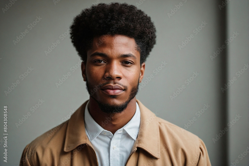 Portrait of a Handsome Afro-American Man at Graduation Portrait of a Handsome Afro-American Man at Graduation