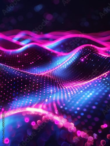 abstract background with glowing lights © Mitchell