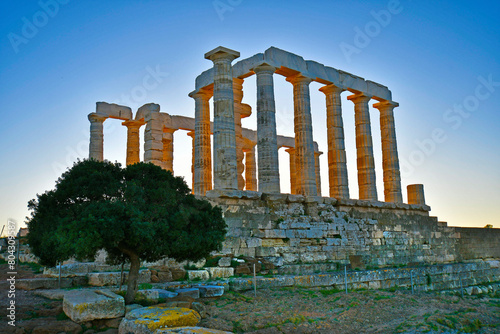 Greece, Cape Sounion, Temple of Poseidon photo