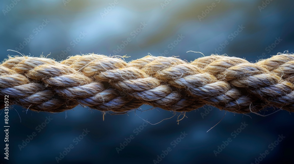 Diversify And Diversification and business expansion concept as one rope expanding to a diverse growth portfolio symbol or expanding different revenu streams.