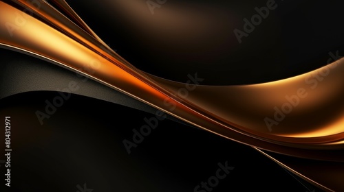 Detailed Close Up of Black and Gold Background
