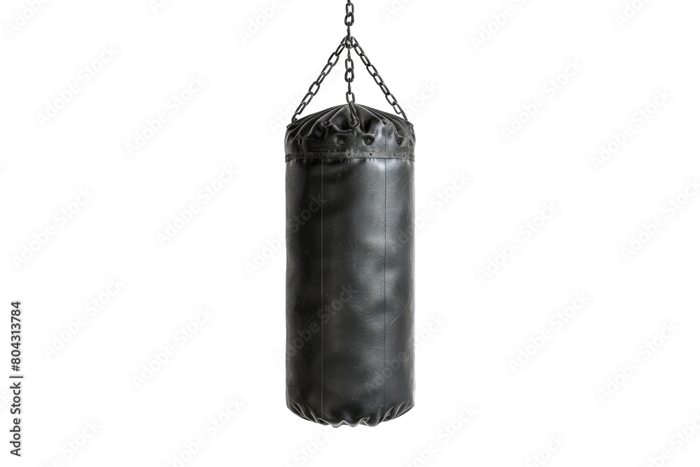 hanging punching bag Isolated on transparent background