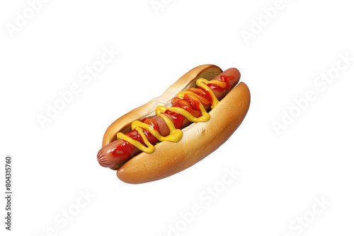 Hot dog illustration Isolated on transparent background