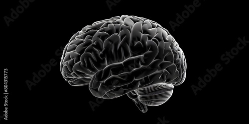 Human head brain MRI Decoding the Mind. photo