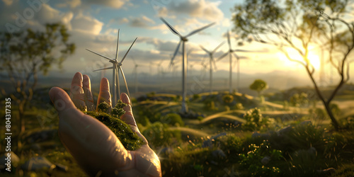  Exploring the Symbiosis Between Wind Turbines and Nature Green Spin.