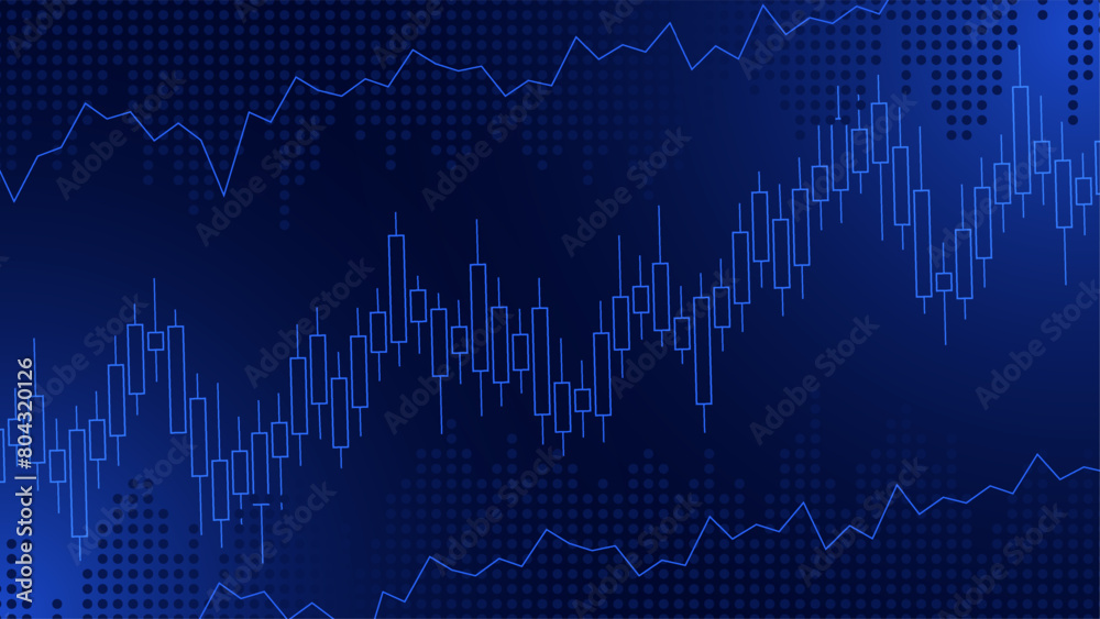 Obraz premium Background Design with Financial Images