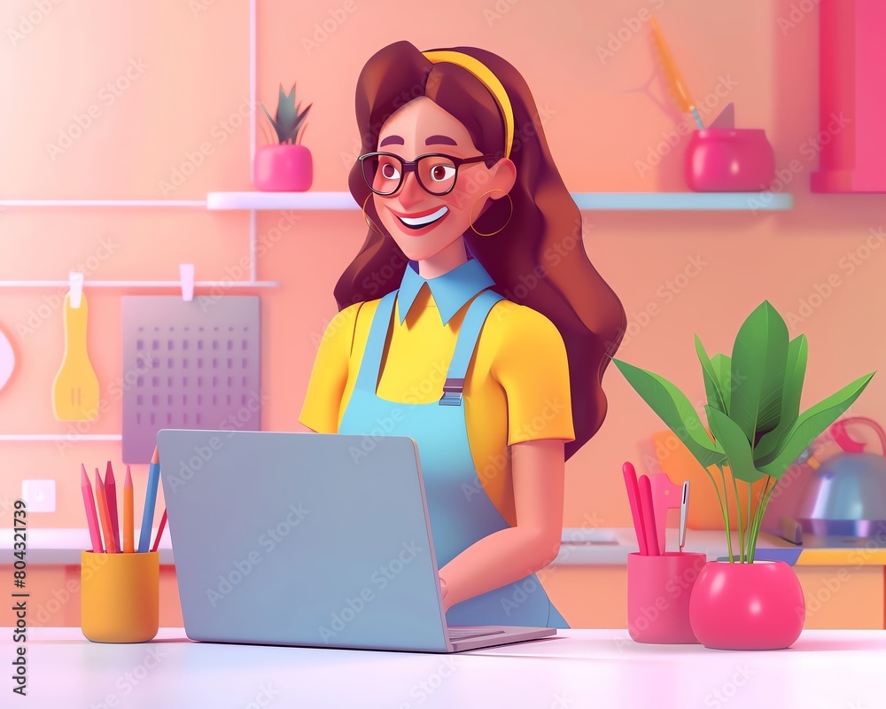 Young entrepreneur running a successful maid service business Young entrepreneur running a successful maid service business