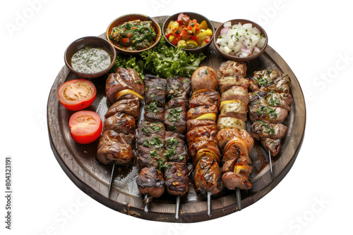 Middle eastern grilled Isolated on transparent background