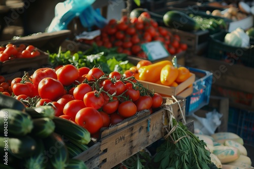 Fresh Tomatoes and Colorful Vegetables: Healthy Eating at the Local Farmers Market
