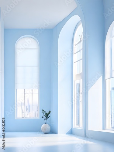 white room with a window