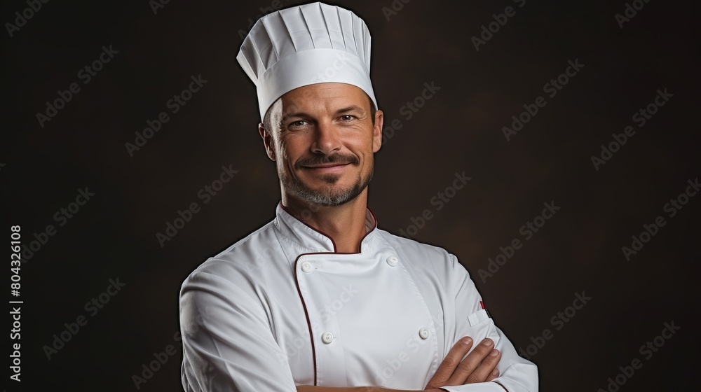 Confident Chef With Crossed Arms Confident Chef With Crossed Arms