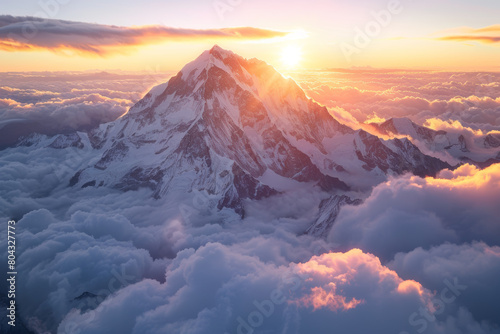 Majestic Mountain Sunsets, Breathtaking Views and Peaceful Atmospheres © Maria A