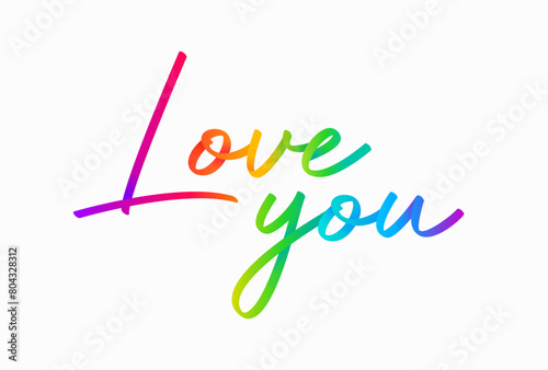 Congratulations written with colorful lines on white background. 