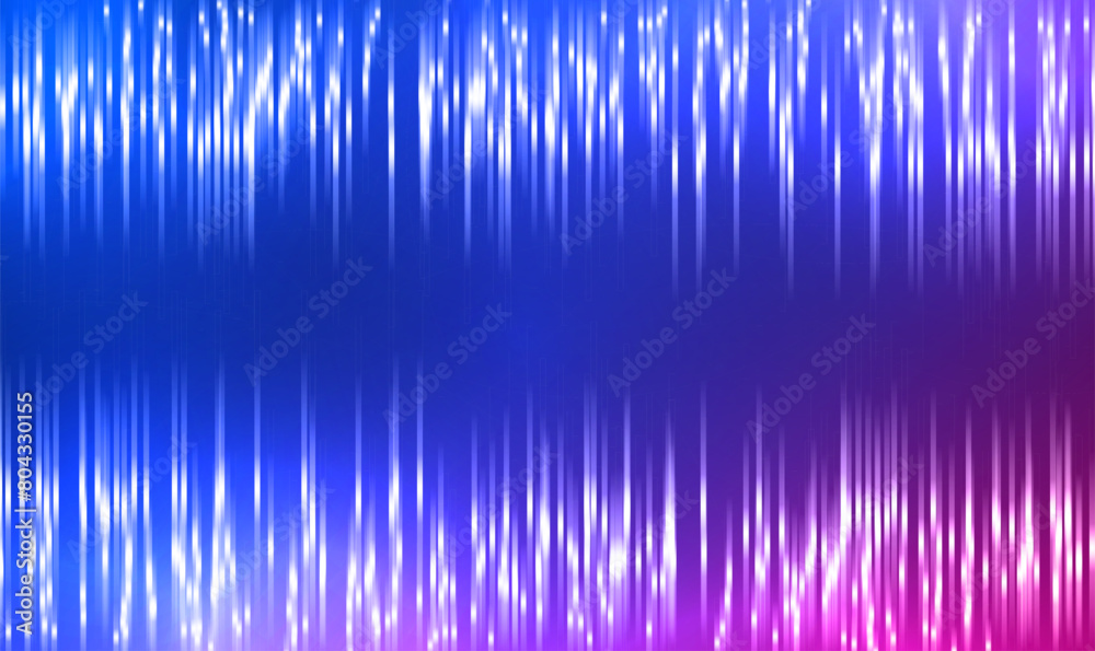 Abstract vertical lines of holographic light glow on a background. Crystal light. Reflection, prism of a multi-colored beam. Colorful shiny digital illustration. Digital technology metaverse. Vector.