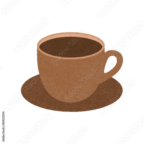 Coffee vector illustration on white background. Delicious coffee.