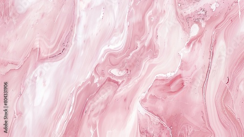 Minimalist Pink Marble Texture from Above AI Generated.