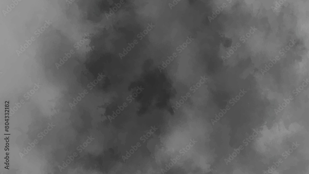 Fototapeta premium Grey grunge abstract smoke cloud overlay dust explosion mist, fog, vapour, grain sand texture vintage vector background.