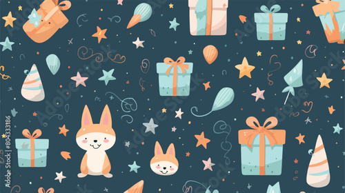 illustration for wrapping paper fabric print wallpa photo