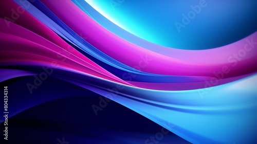 Dynamic abstract background in blue and purple colors.Vibrant  futuristic neon swirl lines. Light effect
