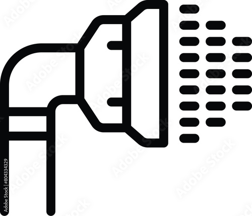 Pest applicator pump icon outline vector. Spraying pesticide tool. Farming care equipment