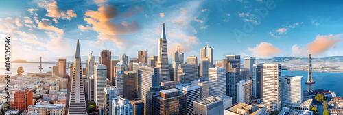 An Exemplary Cityscape: Captivating Display of San Francisco's Diverse Architectural Splendor photo