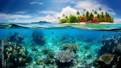 tropical coral reef. © Shades3d