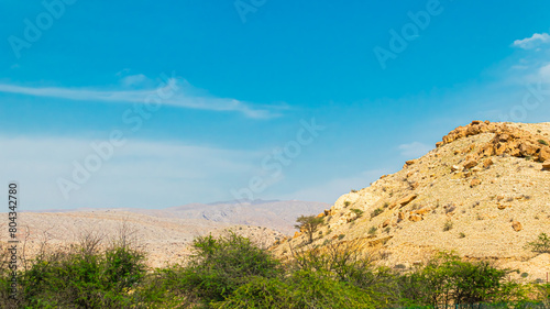 A view from Top Of Jebel Jais in Ras Al Khaima at sunrise. 