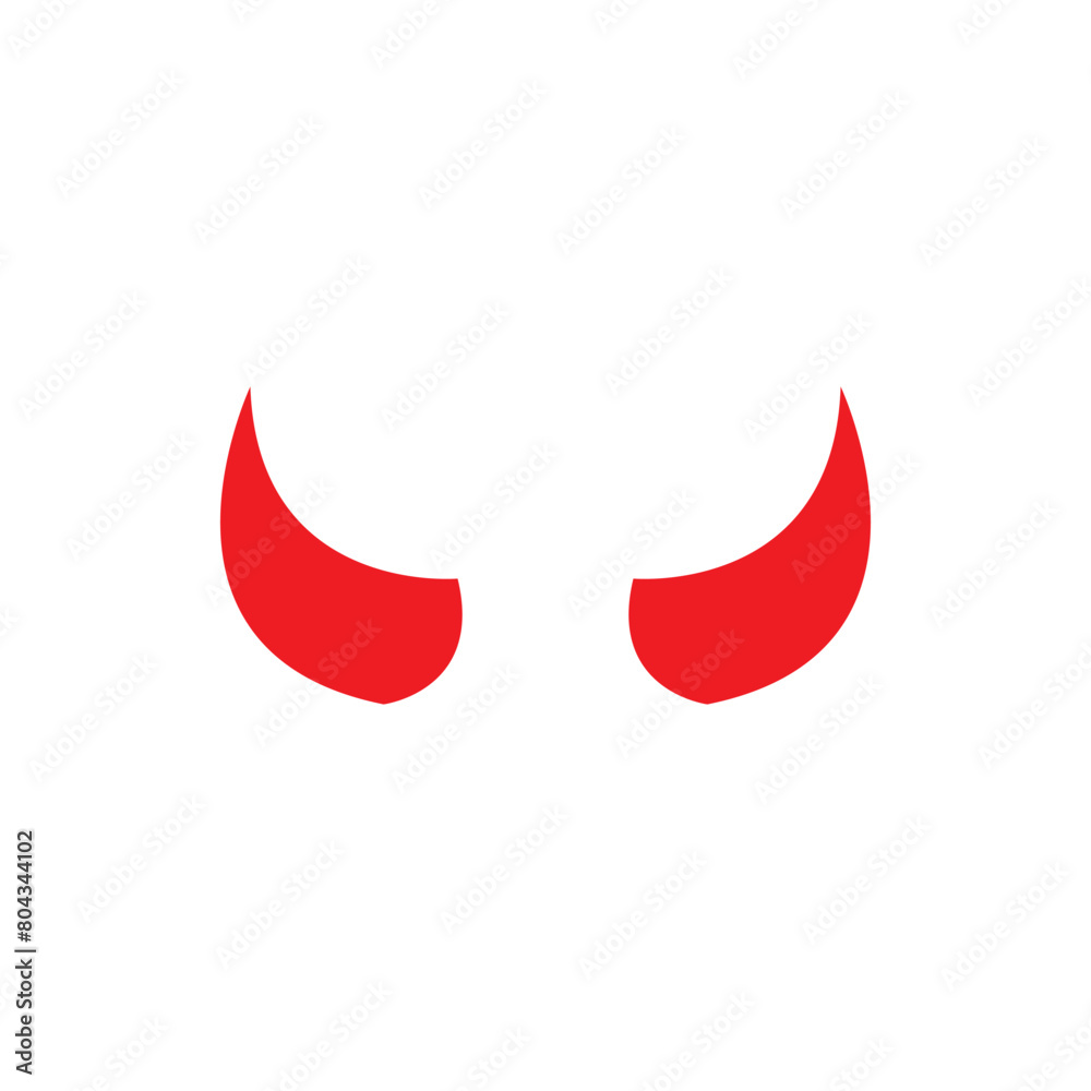 Devil horn Vector icon design illustration Template Devil horn Vector icon design illustration Template