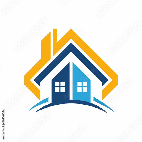 Logo for a real estate, simple clean logo, Creative Logo Icon, 2d style, 