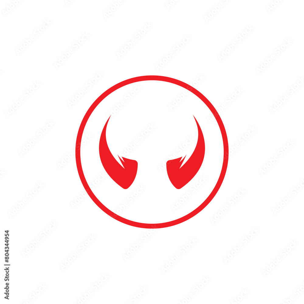 Devil horn Vector icon design illustration Template Devil horn Vector icon design illustration Template