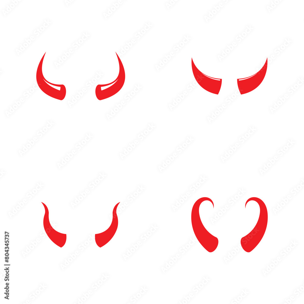 Devil horn Vector icon design illustration Template Devil horn Vector icon design illustration Template