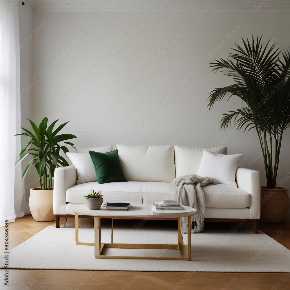 Luxury livingroom decoration or apartment interior design with houseplant, sofa, table, chair, holding light and furniture ai generative Luxury livingroom decoration or apartment interior design with houseplant, sofa, table, chair, holding light and furniture ai generative