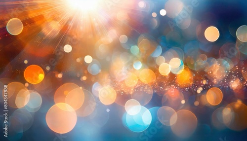 Wallpaper Mural abstract bokeh background, "Radiant Reverie: Exploring Abstract Bokeh Flare Magic" Torontodigital.ca