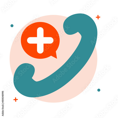 Call Center Medical Illustration