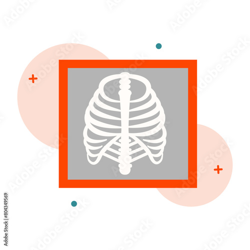 Modern Flat Design Medical X-Ray Illustration