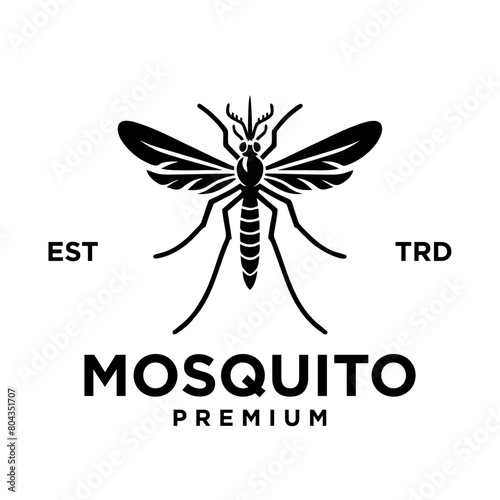mosquito simple icon logo vector template