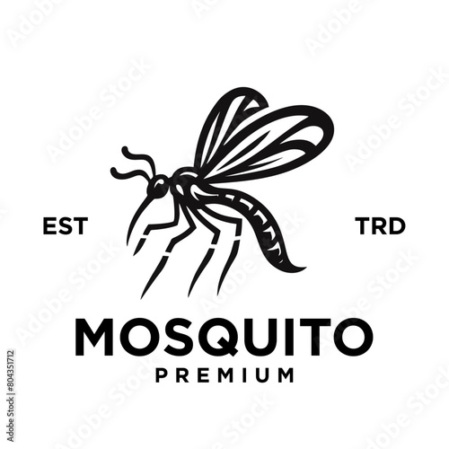 mosquito simple icon logo vector template