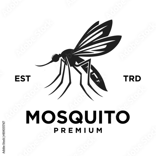 mosquito simple icon logo vector template