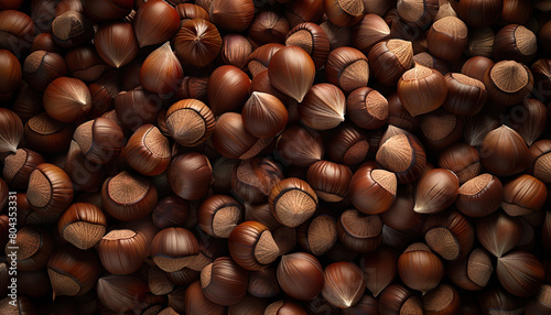 hazelnuts background 