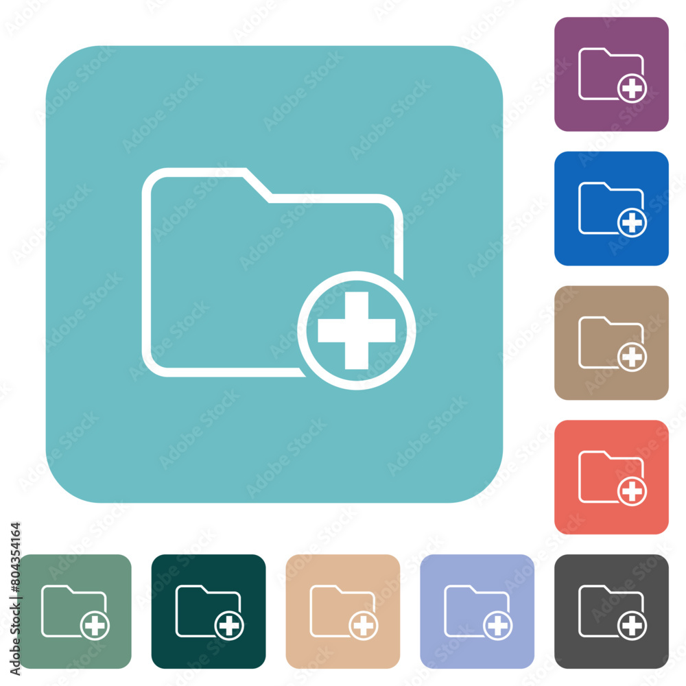 Add new directory outline rounded square flat icons Add new directory outline rounded square flat icons