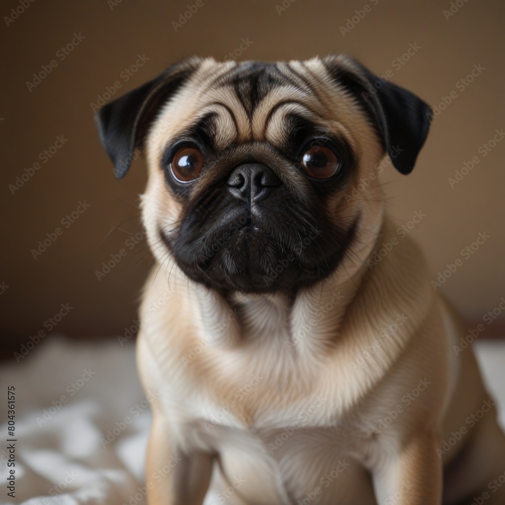 pug dog portrait