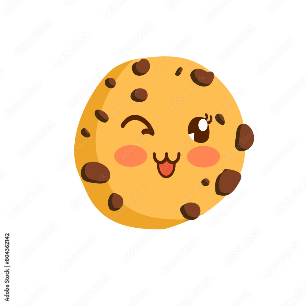 Cute Cartoon Cookie Ilustration Cute Cartoon Cookie Ilustration