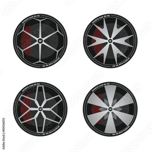 Cool sport car rim sets