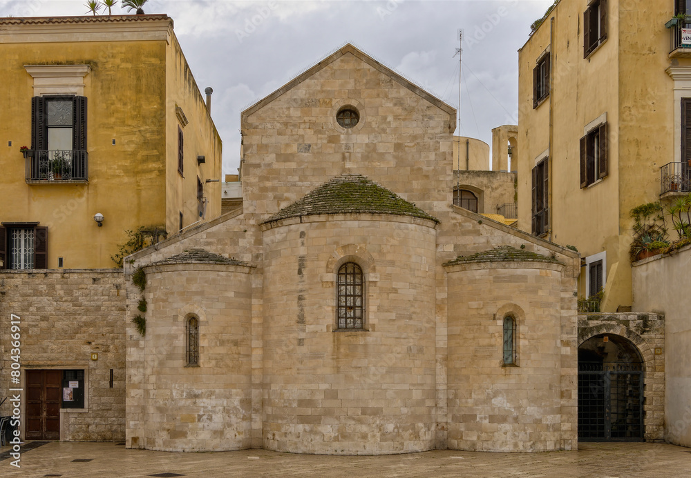 old church near the harbor, Bari, Apulia, Italy, March 2024