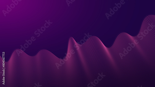 3D Wave Abstract Background, Modern and Minimalist Background